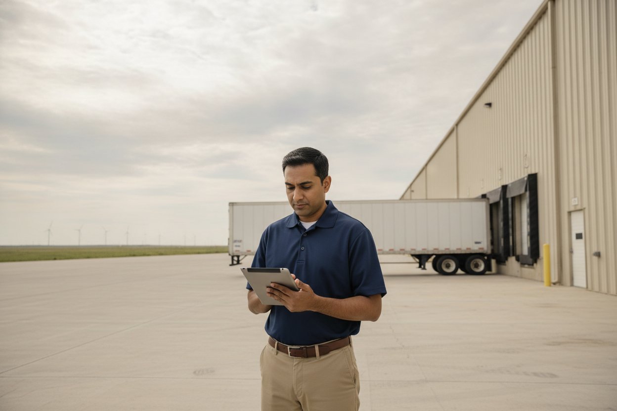 Unarmed Level II security officer at a distribution warehouse dock in Amarillo, Texas