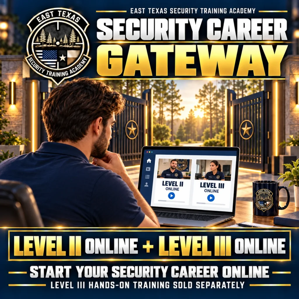 Security Career Gateway: Level 2 online plus Level 3 online