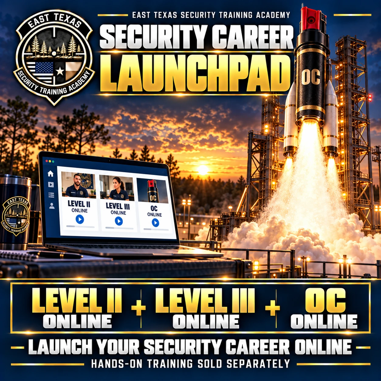 Security Career LaunchPad: Level 2 online plus Level 3 online plus OC online